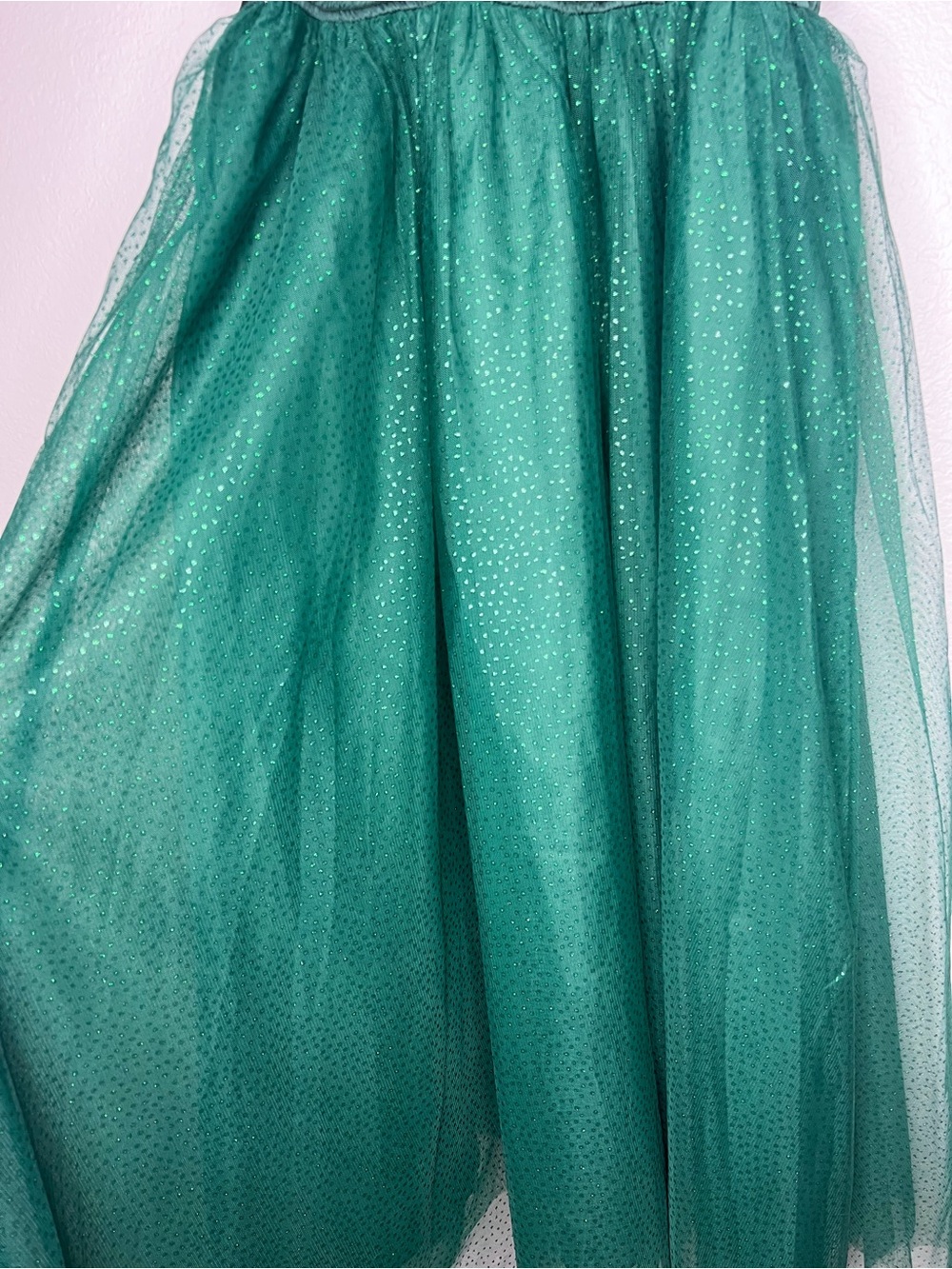 Baltic Born Shonda Sparkle Midi Dress Emerald Green Tulle size XL NWT - Picture 9 of 10